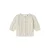 NAME IT MINI katoenen rechtvallend gebreid vest met ajourdetails – ecru