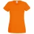 Fruit of the Loom Dames/vrouwen Lady-Fit Valueweight Short Sleeve T-Shirt (Pak van 5) (Oranje)