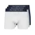 Duck and Cover Mannen Sagnet Boxer Shorts (Verpakking van 3) (Blauw/Wit/Grijs)