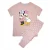Disney Lange pyjamaset met korte mouwen voor meisjes Daisy Duck Hearts (Baby Roze)