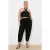 Trendyol Curve Dames Zwart Effen Mom Hoge taille Grote maten Jeans