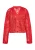 swirly Gebreid vest  rood