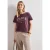 Street One Dames Shirt met Wording Artwork in Rood