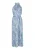 IZIA Jurk  beige / blauw / wit