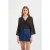 Geborduurde V-Hals Lange Mouwen Boho Blouse