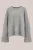 WE Studio – Dames gebreide trui – Regular fit – Lichtgrijs – Wol –