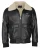 Top Gun imitatieleren jas TG20213035 met imitatiebontkraag