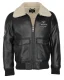 Top Gun imitatieleren jas TG20213035 met imitatiebontkraag