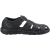 Hush Puppies Heren Albert Fisherman Leren Sandalen (Zwart)
