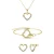 Locked Heart Lovett Twee sets – Goud en kristal