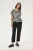 Mouwloos shirt Loose fit Black/Chalk Animal Print