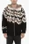 Boxy Fit Wollen Trui met Capuchon in Beige, Nero