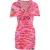 Magda Butrym mini-jurk met bloemenprint, ruches en blote schouders in roze polyamide