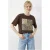 Leeuwenhuid Print Sequin Crew Neck T-shirt