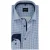 Overhemd Venti zakelijk lange mouwen comfort fit blauw geprint