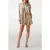 GUESS Nina Double Breasted Velvet Taupe