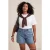 Trendyol Curve Dames Ecru Effen Kort Regular fit Grote maten T-shirts