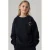 NAME IT KIDS sweater met tekst – zwart