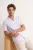 TRENDYOL MAN Heren Wit Gestreept Kort Regular fit Overhemden