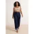 Trendyol Curve Dames Blauw Effen Wijde pijp Hoge taille Grote maten Jeans