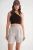 Hoge Taille Gestreepte Wijde Short