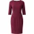 Elegante, getailleerde midi-jurk met 3/4 mouwen en een aansluitende pasvorm.