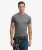 Essential Gestapeld Logo Geborduurde T-shirt Grey