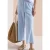 Cecil Dames Wide Legs broek in seersucker kwaliteit in Blauw