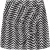 The Kooples Jupe Courte Print Zig Zag Black White