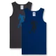 Sanetta Onderhemd  blauw / donkerblauw / donkergrijs / zwart