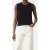 Closed Crochet Tank Top Black