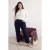 Trendyol Curve Dames Donkerblauw Effen Recht Hoge taille Grote maten Jeans