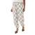 Zizzi viscose baggy broek Plus Size met print – ecru