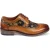 Justin Reess Heren Bruine Leren Bloemenprint Brogue Dress Schoenen – Ross