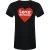 Love Moschino T-shirt Met Hartlogo In Zwart