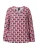 Ulla Popken Blouse  nachtblauw / kaki / pastelgroen / lichtroze