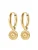 Hey Happiness Oorbellen ‘Lucky Gaze’  goud
