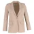 Max Mara Unno Enkelbreasted Blazer met Zakken in Beige Wol