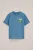 WE Fashion – Jongens T-shirt met print – Regular fit – Blauw – Katoen –