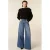 Homage to Denim high waist wide leg jeans met ceintuur – mediumblauw