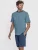 zd ZERO DEFECTS Pyjama kort ‘Zeus blue’  blauw