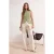 TRENDYOLMİLLA Dames Ecru Effen Wijde pijp Hoge taille Jeans