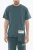 Effen T-shirt met ronde hals en zakje in blauw
