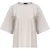Oversized jacquard T-shirt van katoenmix met elleboogmouwen