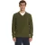 No Excess Pullover v-neck light weight chenil moss