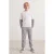 TRENDYOLKIDS Meisjes Grijs Colorblock Jogger Hoge taille Joggingbroeken