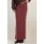 Elastische Taille Zachte Textuur Rok met Splits