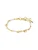 Pilgrim Armband  goud / wit