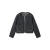MANGO TEEN katoenen gebloemde reversible jas – antraciet/ecru