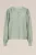 WE Fashion – Dames blouse met ballonmouwen – Regular fit – Lichtgroen – Viscose –